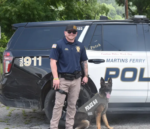 Patch suits up: Martins Ferry K-9 gets bulletproof vest